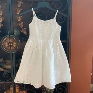 Girls white dress-Gymboree